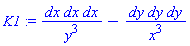 _DG([["tensor", M, [["cov_bas", "cov_bas", "cov_bas"], []]], [[[1, 1, 1], 1/y^3], [[2, 2, 2], -1/x^3]]])
