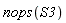 nops(S3)