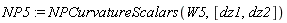 NP5 := NPCurvatureScalars(W5, [dz1, dz2])