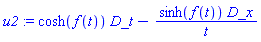 _DG([["vector", M, []], [[[1], cosh(f(t))], [[2], -sinh(f(t))/t]]])