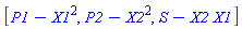 [P1-X1^2, P2-X2^2, S-X2*X1]