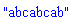 "abcabcab"