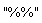 "%%"