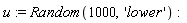 u := Random(1000, 'lower')