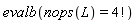 evalb(nops(L) = factorial(4))