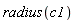 radius(c1)