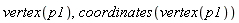 vertex(p1), coordinates(vertex(p1))