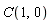 C(1, 0)