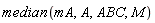 median(mA, A, ABC, M)