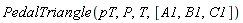 PedalTriangle(pT, P, T, [A1, B1, C1])