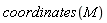 coordinates(M)