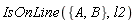 IsOnLine({A, B}, l2)