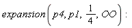 expansion(p4, p1, 1/4, OO)