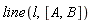 line(l, [A, B])