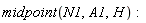 midpoint(N1, A1, H):