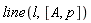 line(l, [A, p])