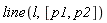 line(l, [p1, p2])