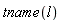 tname(l)