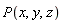 P(x, y, z)