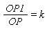 OP1/OP = k