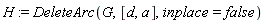 H := DeleteArc(G, [d, a], inplace = false)