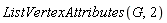 ListVertexAttributes(G, 2)