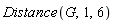 Distance(G, 1, 6)