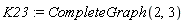 K23 := CompleteGraph(2, 3)