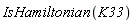 IsHamiltonian(K33)