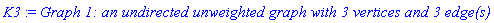 K3 := `Graph 1: an undirected unweighted graph with 3 vertices and 3 edge(s)`