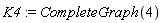 K4 := CompleteGraph(4)
