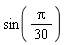 sin((1/30)*Pi)