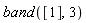 band([1], 3)