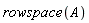 rowspace(A)