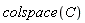 colspace(C)