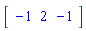 vector([-1, 2, -1])