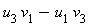 u[3]*v[1]-u[1]*v[3]