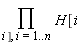 (&prod;) H[i