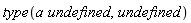 type(a*undefined, undefined)