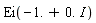 Ei(-1.+0.*I)