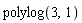 polylog(3, 1)