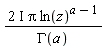 (2*I)*Pi*ln(z)^(a-1)/GAMMA(a)