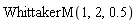 WhittakerM(1, 2, .5)