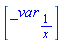 [_var[1/x]]
