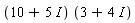 (10+5*I)*(3+4*I)
