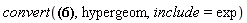 convert(z*MeijerG([[0], []], [[0], [-1]], -z) = (exp((1/2)*z))^2-1, hypergeom, include = exp)