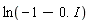 ln(-1-0.*I)