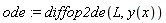 ode := diffop2de(L, y(x))