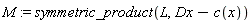 M := symmetric_product(L, Dx-c(x))