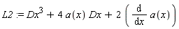 L2 := Dx^3+4*a(x)*Dx+2*(diff(a(x), x))